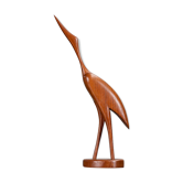 Scandinavian teak sculture Heron 1960