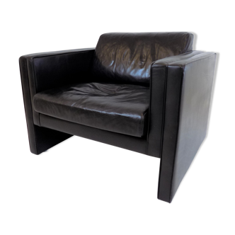 Knoll Studio Line leather armchair by Jürgen Lange