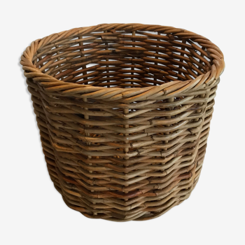 Basket Storage basket - Round round vintage laundry basket in round bamboo