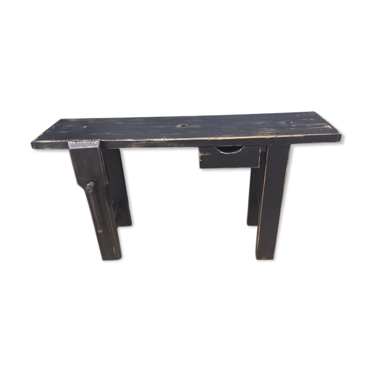 Black patinated workbench
