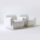 Pair of armchairs attributed to Eberhardt Geißler, Veb Möbel Industrie, 70s