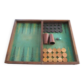 Old wooden Backgammon/jacquet game