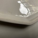 Neo Classic Greek Revival Octagonal Beaded English Earthenware Centerpiece