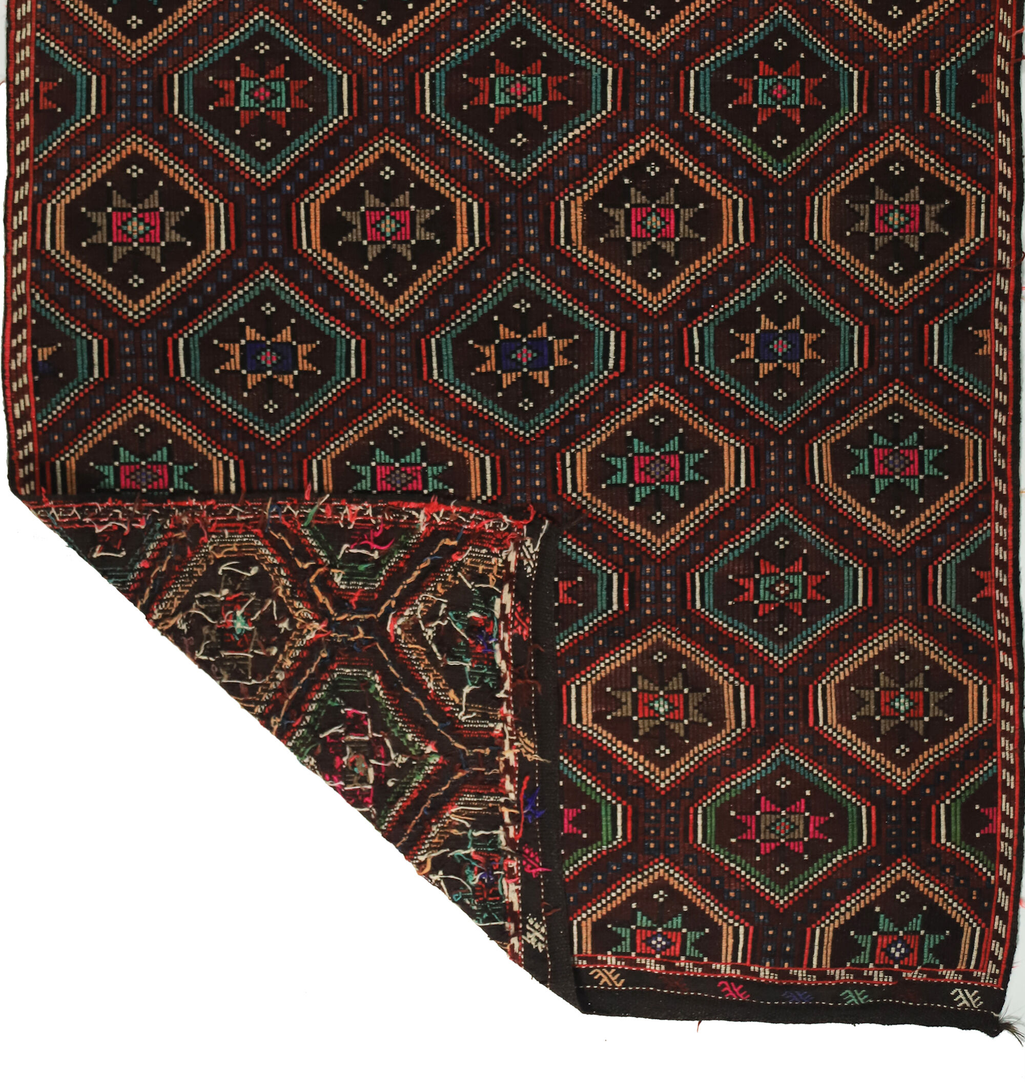 Anatolian handmade kilim rug 307 cm x 204 cm