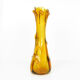 1960s modern hand-formed vase, so-called rwaniec Huta Szkła Hortensja, Poland