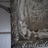 Silver metal tray