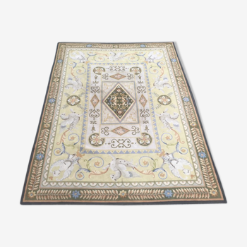 Tapis ancien savonnerie espagne fait main 300x392cm