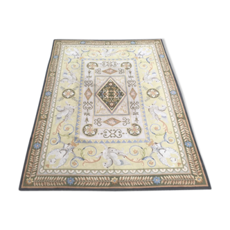 Tapis ancien savonnerie espagne fait main 300x392cm