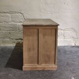 Desk in solid elm with natural airbrushing