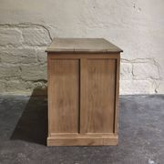 Desk in solid elm with natural airbrushing