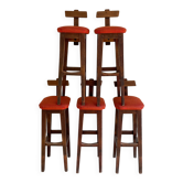 Tabouret bar rustique
