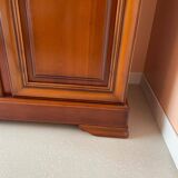 Armoire penderie en plaquage merisier