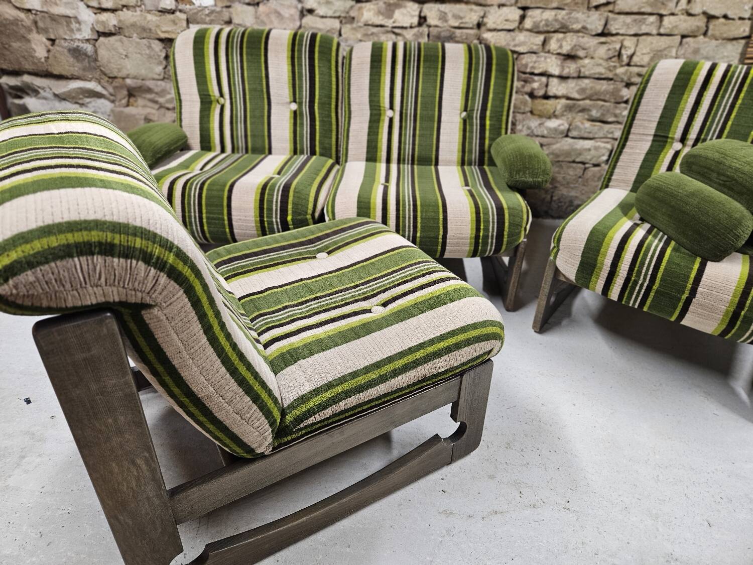 Set of 4 armchairs 1960/1970