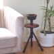 Brutalist ashtray in solid oak 50s