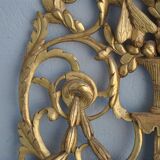 Miroir en bois doré Louis XVI époque XIXème 72x152cm