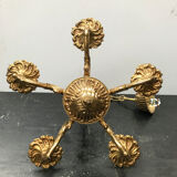 Ancien lustre bronze 5 bras