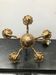 Old bronze chandelier 5 arms