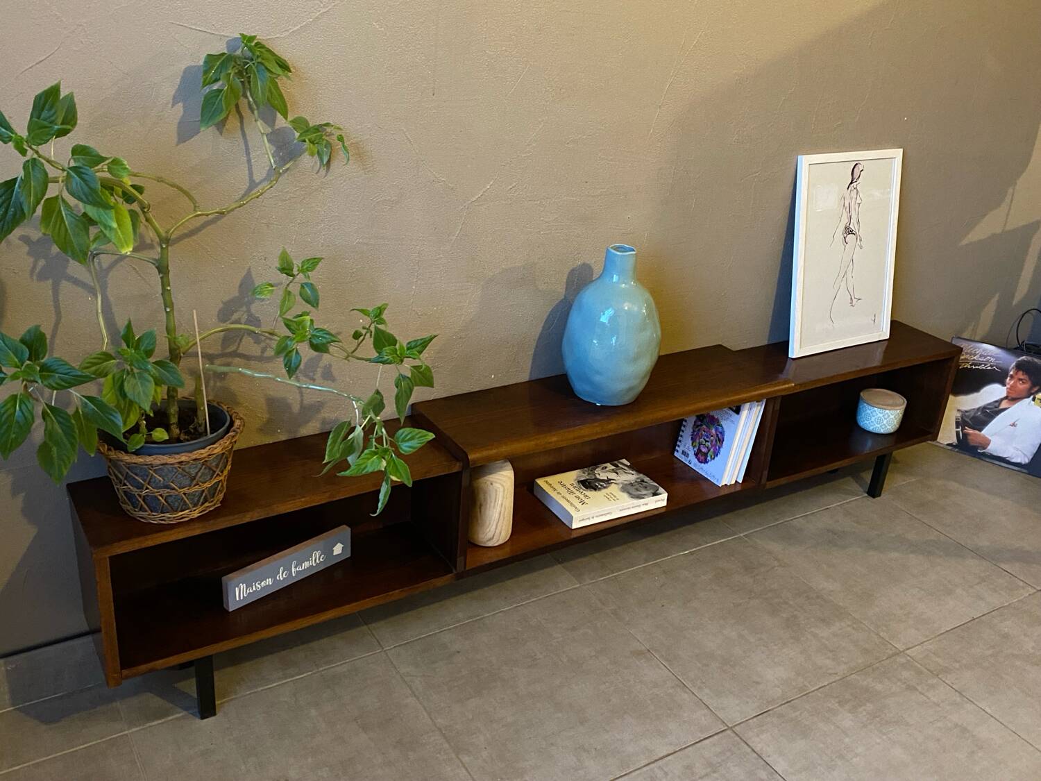 Vintage wooden sideboard (shallow)