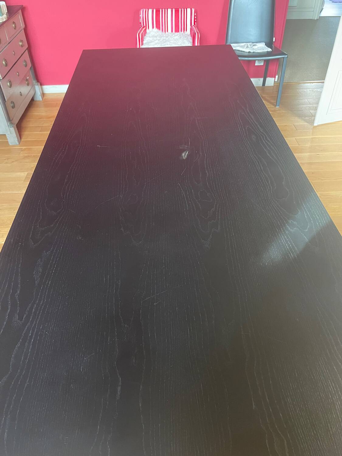 Italian design black beech table