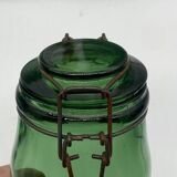 Ensemble de bocaux L’idéal, anciens, verre / vert