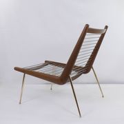 BOOMERANG ARMCHAIR by P. HVIDT & NIELSEN, ed. original, restored, 1950