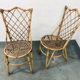 Duo rattan chairs