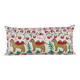 Vintage embroidered cushion cover 46x97 cm