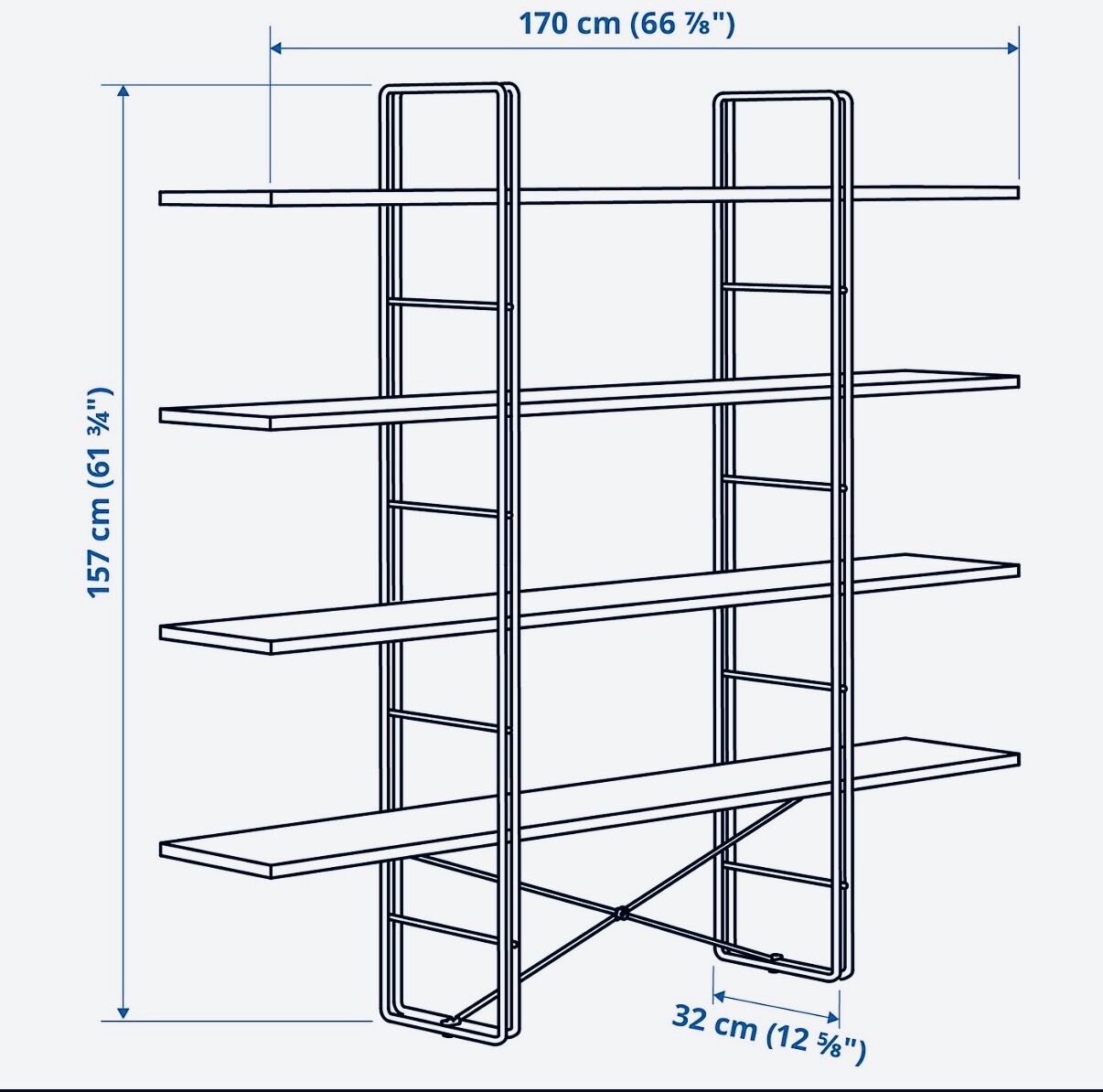 Byakorre shelf IKEA in colour - Delivery to Île-de-France or 27/28.