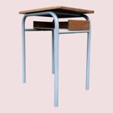 Small school desk and vintage chair