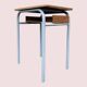 Small school desk and vintage chair