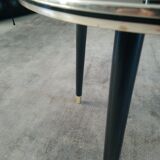 Red rose glass table of the 60s