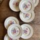 Set of 8 vintage dessert plates - Fleurette by Gien