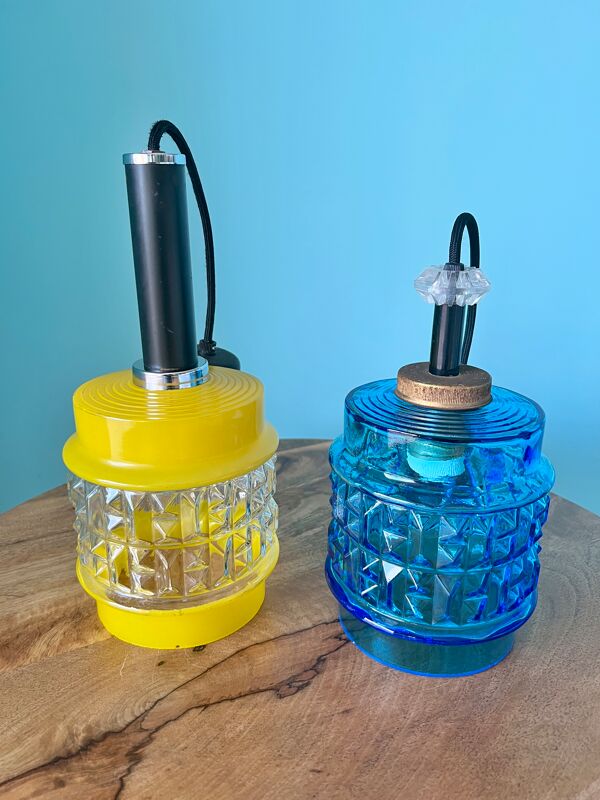 Lampe Du milieu Du Siècle / Abat-Jour danois / Années 1960 / Lampe Art Déco