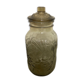 Vintage smoked glass jar