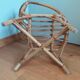 Children's armchair shell basket wicker rattan
