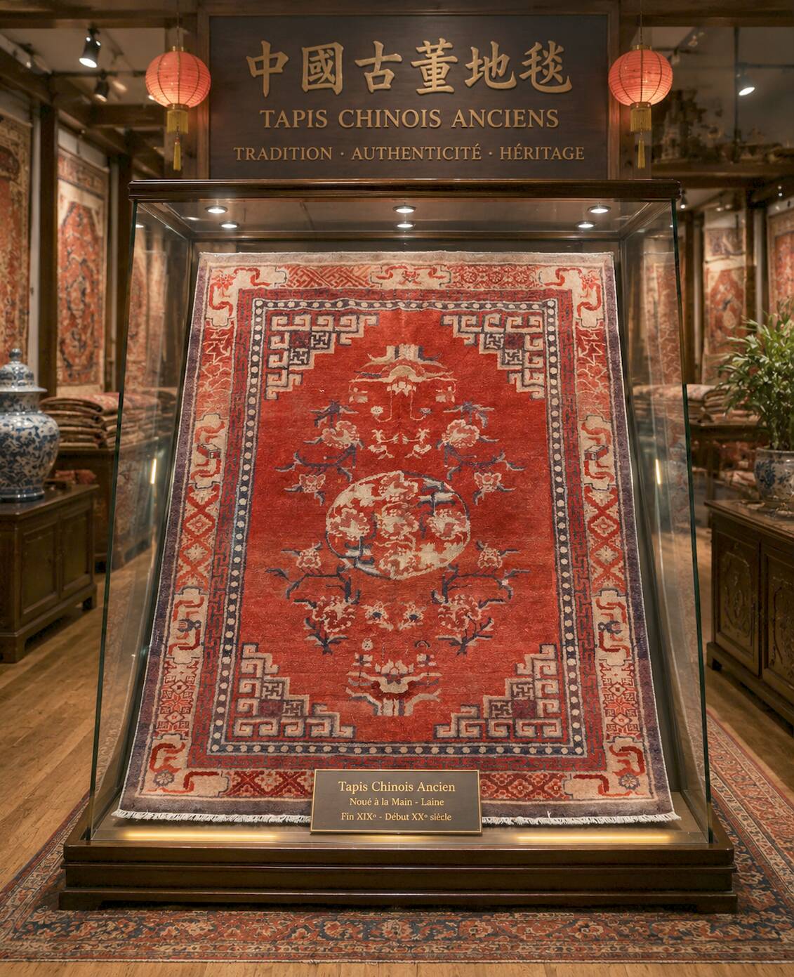 Tibetan or ancient Chinese carpet