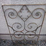 old wrought iron grid