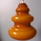 Caramel opaline glass hanging lamp
