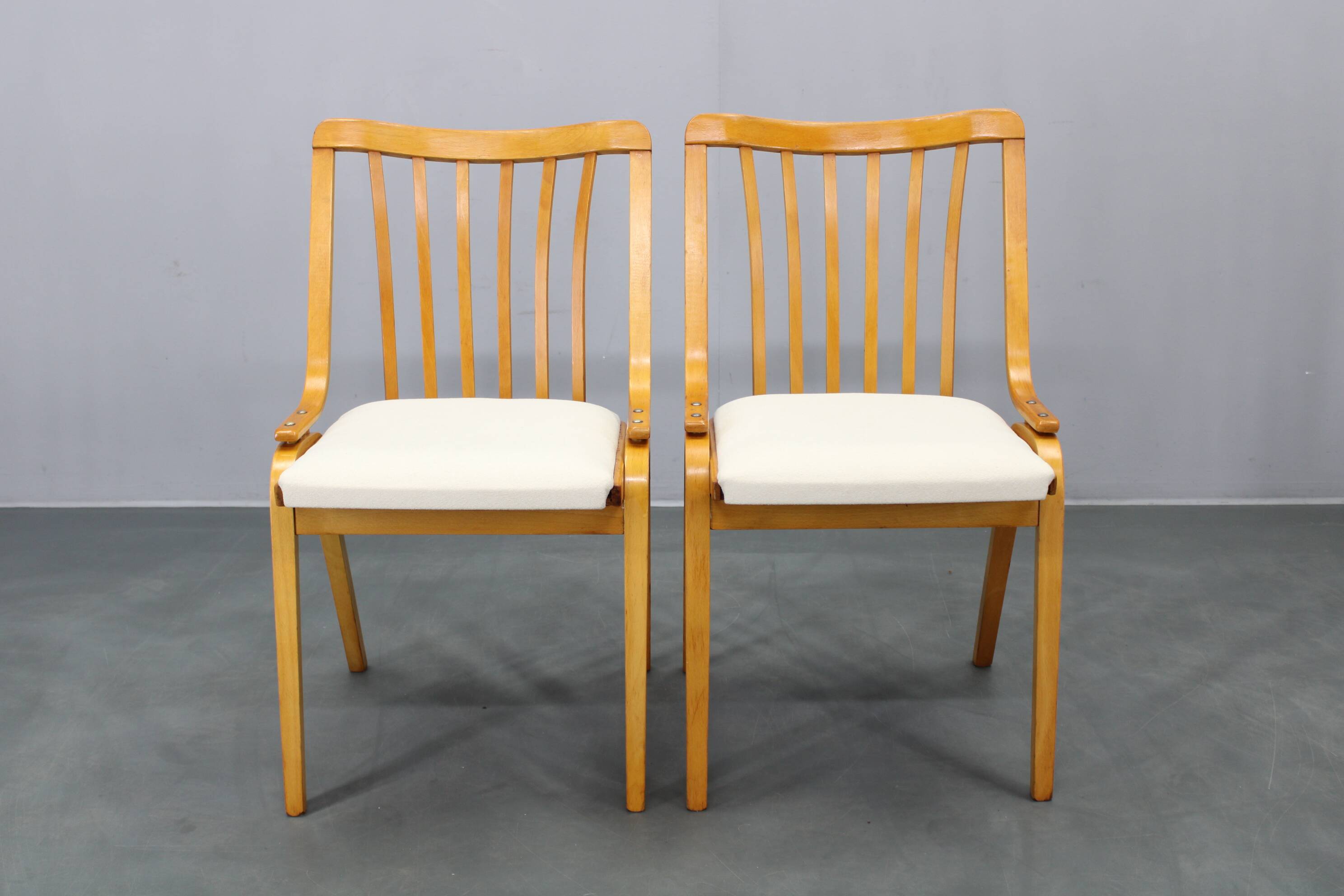 Set of four restored mid-century dining chairs by Jitona