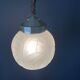 Art Deco molded glass globe pendant light, 1930
