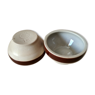 Old bowls in Digoin stoneware