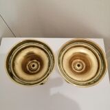 Pair of copper candle holders