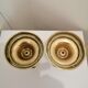Pair of copper candle holders