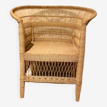 Bamboo/wicker armchair