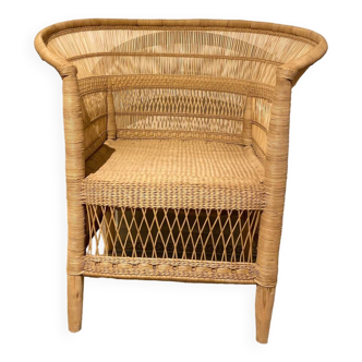 Bamboo/wicker armchair