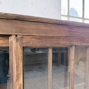 XXL industrial sideboard with glass doors
