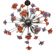 Murano Glass Flowers Italian Sputnik Chandelier