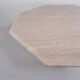 8-sided mid-century travertine dining table, 1970s