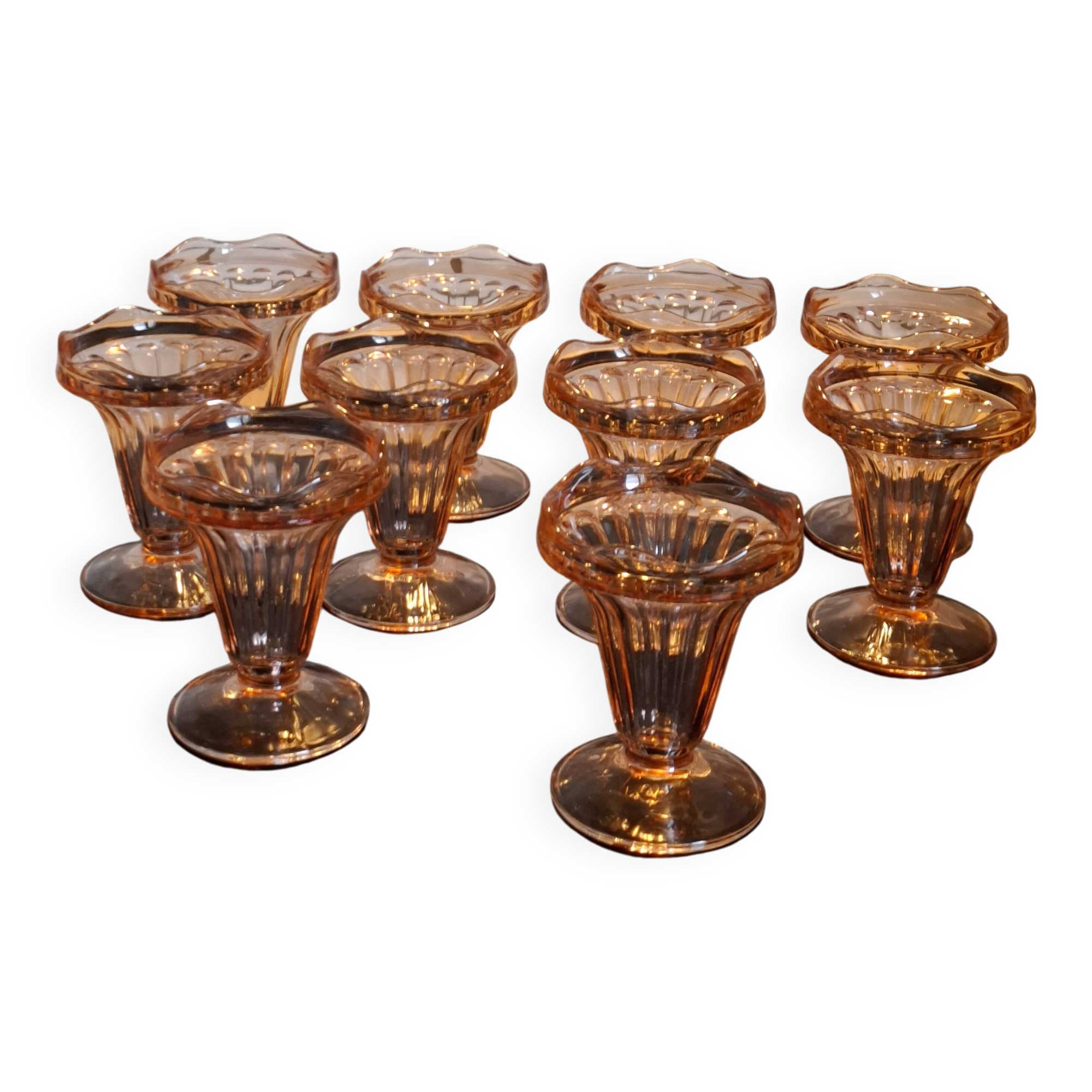 10 coupes à glace Rosaline