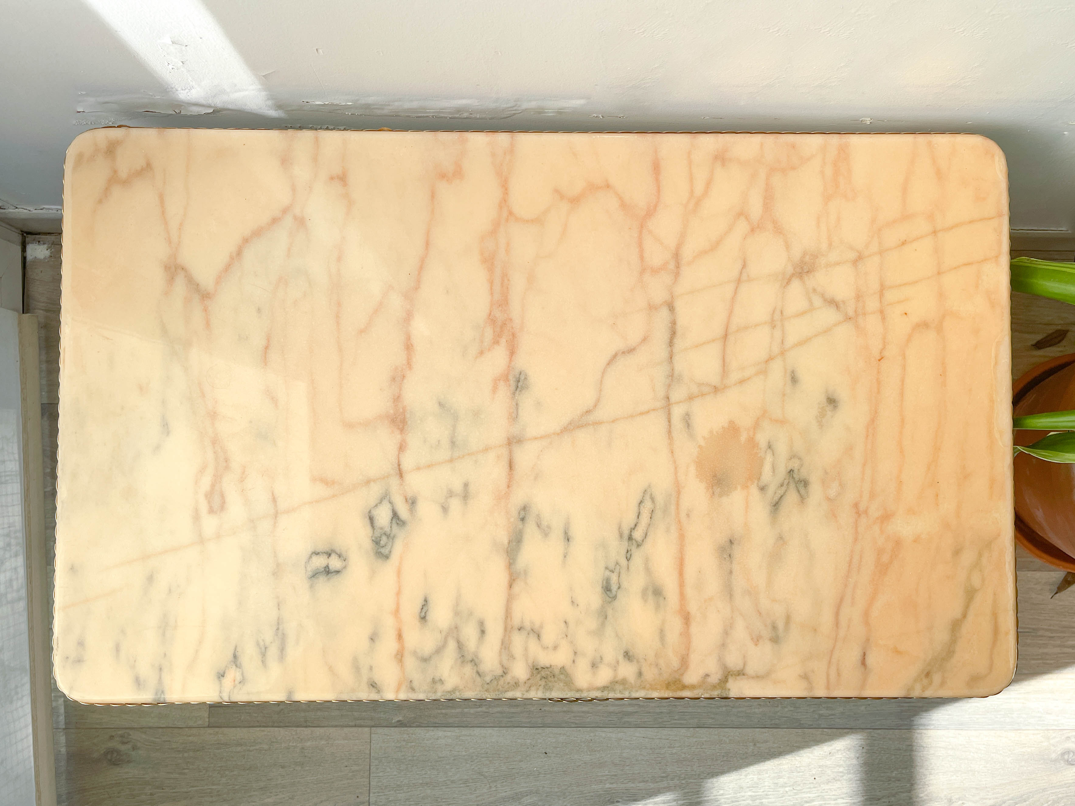 Marble and bronze coffee table Neoclassical style